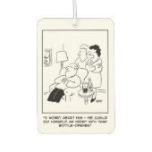 夫はオープナーで自分を傷つけることができたボトル カーエアーフレッシュナー (正面)