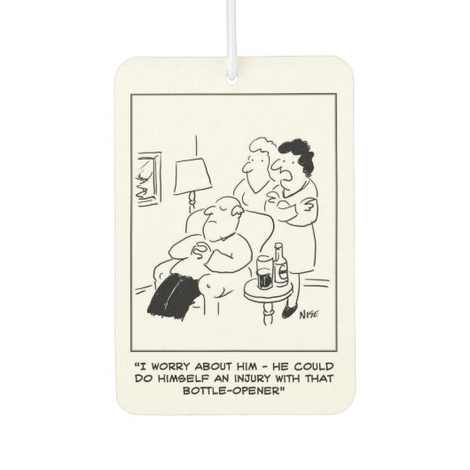 夫はオープナーで自分を傷つけることができたボトル カーエアーフレッシュナー (正面)