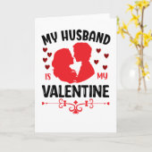 夫はバレンタインデーおもしろいのバレンタイン カード (黄色い花)