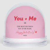 夫はユニークおもしろい赤いハート (正面)