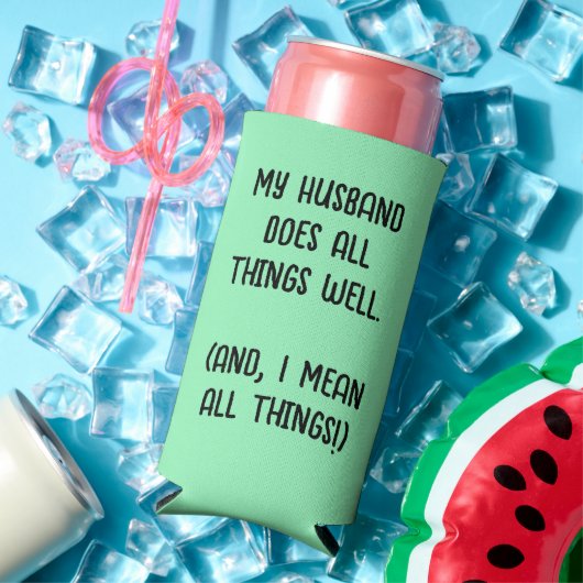 夫は万事上手くやっている。ミントグリーン スリム缶クーラー (インサイチュ 夏)