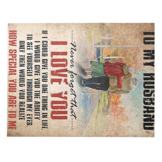 夫は夫に対して決していない ノートパッド (正面)