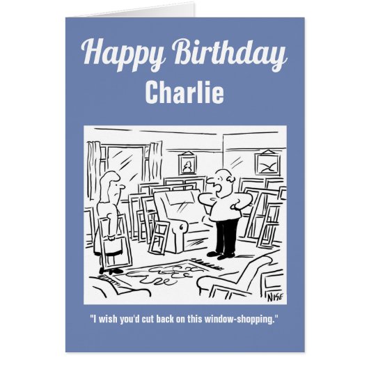 夫は妻を窓辺に置き去りにしてショッピング (正面)