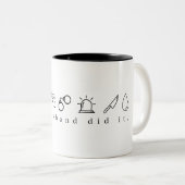 夫は本当の犯罪のマグカップを作った ツートーンマグカップ (正面右)