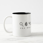 夫は本当の犯罪のマグカップを作った ツートーンマグカップ (左)