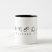 夫は本当の犯罪のマグカップを作った ツートーンマグカップ (中央)