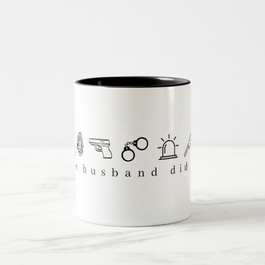 夫は本当の犯罪のマグカップを作った ツートーンマグカップ (中央)
