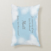 "夫は決して遅くより良い"おもしろいカスタム アクセントクッション (正面(垂直))