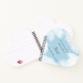 "夫は決して遅くより良い"おもしろいカスタム ノートブック (内部)