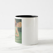 夫は私が降りな離れいともし言っている ツートーンマグカップ (中央)