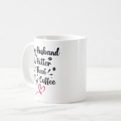 夫は私のコーヒーより暑い コーヒーマグカップ (正面左)