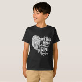夫は私の守護天使の妻 Tシャツ (正面フル)