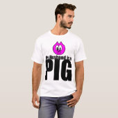 夫は豚のTシャツ Tシャツ (正面フル)