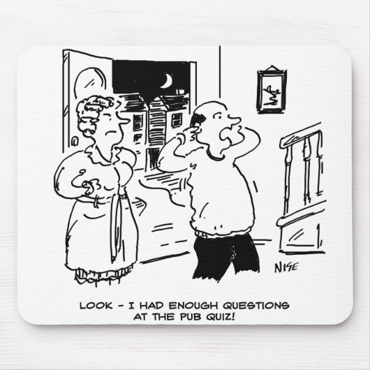 夫は質問をしたくない マウスパッド (正面)