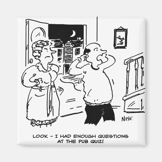 夫は質問をしたくない マグネット (正面)