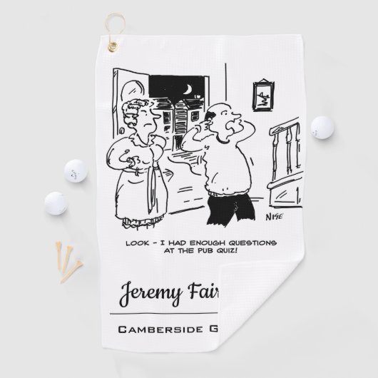 夫は質問漫画を望おもしろいまない ゴルフタオル (インサイチュ)