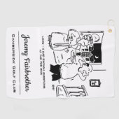 夫は質問漫画を望おもしろいまない ゴルフタオル (横)