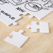 夫は「ビートホームシンプル料理」と言う。 ジグソーパズル (側面)