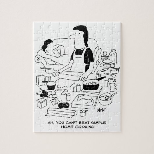 夫は「ビートホームシンプル料理」と言う。 ジグソーパズル (縦)