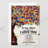 夫へのアート 私は夫を愛している サンキューカード (正面/裏面)