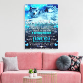 夫へのオオカミのプレゼント 夫の誕生日プレゼント キャンバスプリント (インサイチュ (リビング))