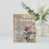 夫へのキュートな手紙 | 素敵なプレゼント | 父の日 招待状 (スタンド正面)