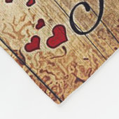 夫へのギフト愛引用文手紙 フリースブランケット (角)