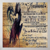 夫へのギフト愛引用文手紙 ポスター (正面)