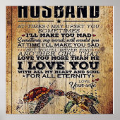 夫へのギフト愛引用文手紙 ポスター (正面)