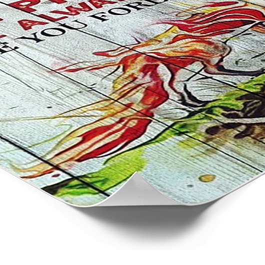 夫へのギフト愛引用文手紙 ポスター (角)