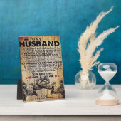 夫へのギフト インテリア フォトプラーク (側面)