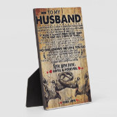 夫へのギフト インテリア フォトプラーク (側面)