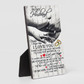 夫へのギフト、ホリデーギフト フォトプラーク (側面)