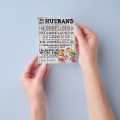 夫へのデザイン、新しいホームギフト チラシ (手)