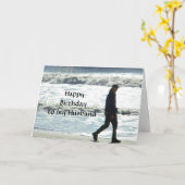 夫へのハッピーバースデー カード (黄色い花)