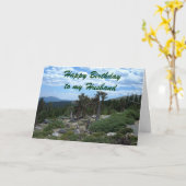 夫へのハッピーバースデー カード (黄色い花)