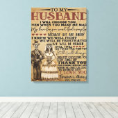 夫へのハロウィン カップル ラブ ギフト キャンバスプリント (インサイチュ (ウッドフロア))