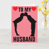 夫へのバレンタインデーのカード カード (黄色い花)