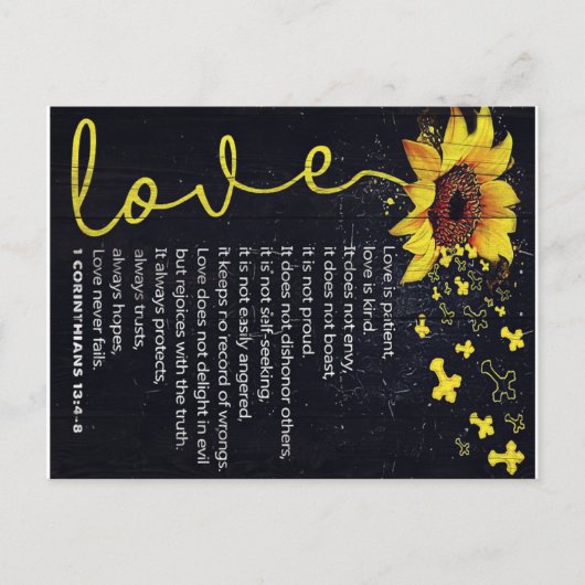 夫へのプレゼント | 夫に贈る面白い名言 ポストカード (正面)