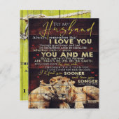 夫へのプレゼント | 夫へのギフト | 彼への手紙 | 招待状 (正面/裏面)