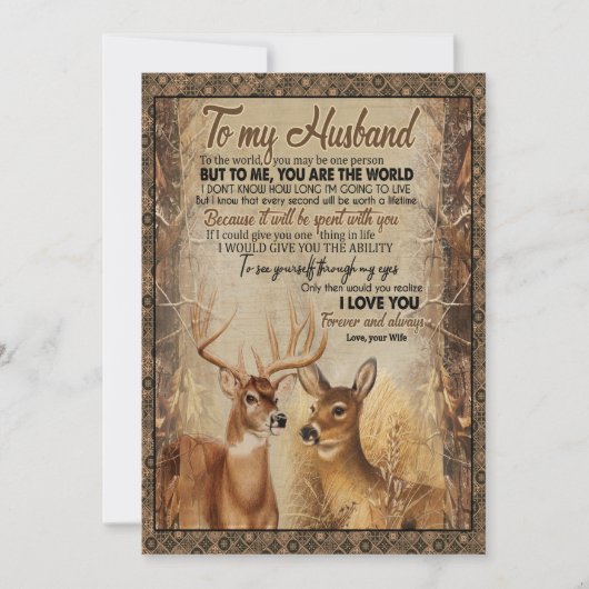 夫へのプレゼント | 夫へ妻より手紙 シーズンカード (正面)