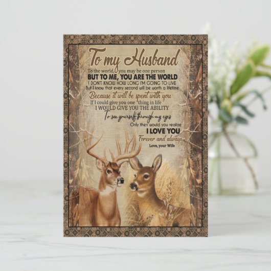 夫へのプレゼント | 夫へ妻より手紙 シーズンカード (スタンド正面)