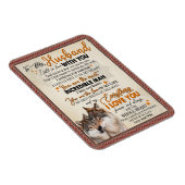 夫へのプレゼント | 妻から夫への手紙 マグネット (右側)