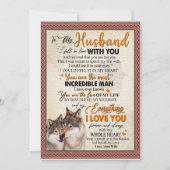 夫へのプレゼント | 妻から夫への手紙 招待状 (正面)