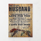 夫へのプレゼント | 愛する夫への手紙 | 三つ折り案内状 (カバー)