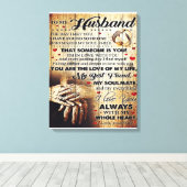 夫へのプレゼント、愛の名言レター キャンバスプリント (インサイチュ (ウッドフロア))