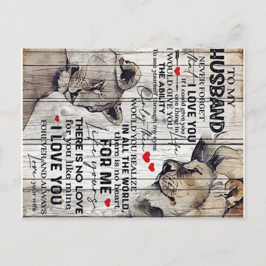 夫へのプレゼント 現在 | 新築祝い ギフト | 最良のギフト 案内ポストカード (正面)