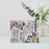 夫へのプレゼント 現在 | 新築祝い ギフト | 最良のギフト 案内ポストカード (スタンド正面)