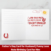 夫へのユークリッド面白いラブノート誕生日カード シーズンカード