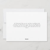 夫へのロマンチックなバレンタインデーの写真カード シーズンカード (裏面)